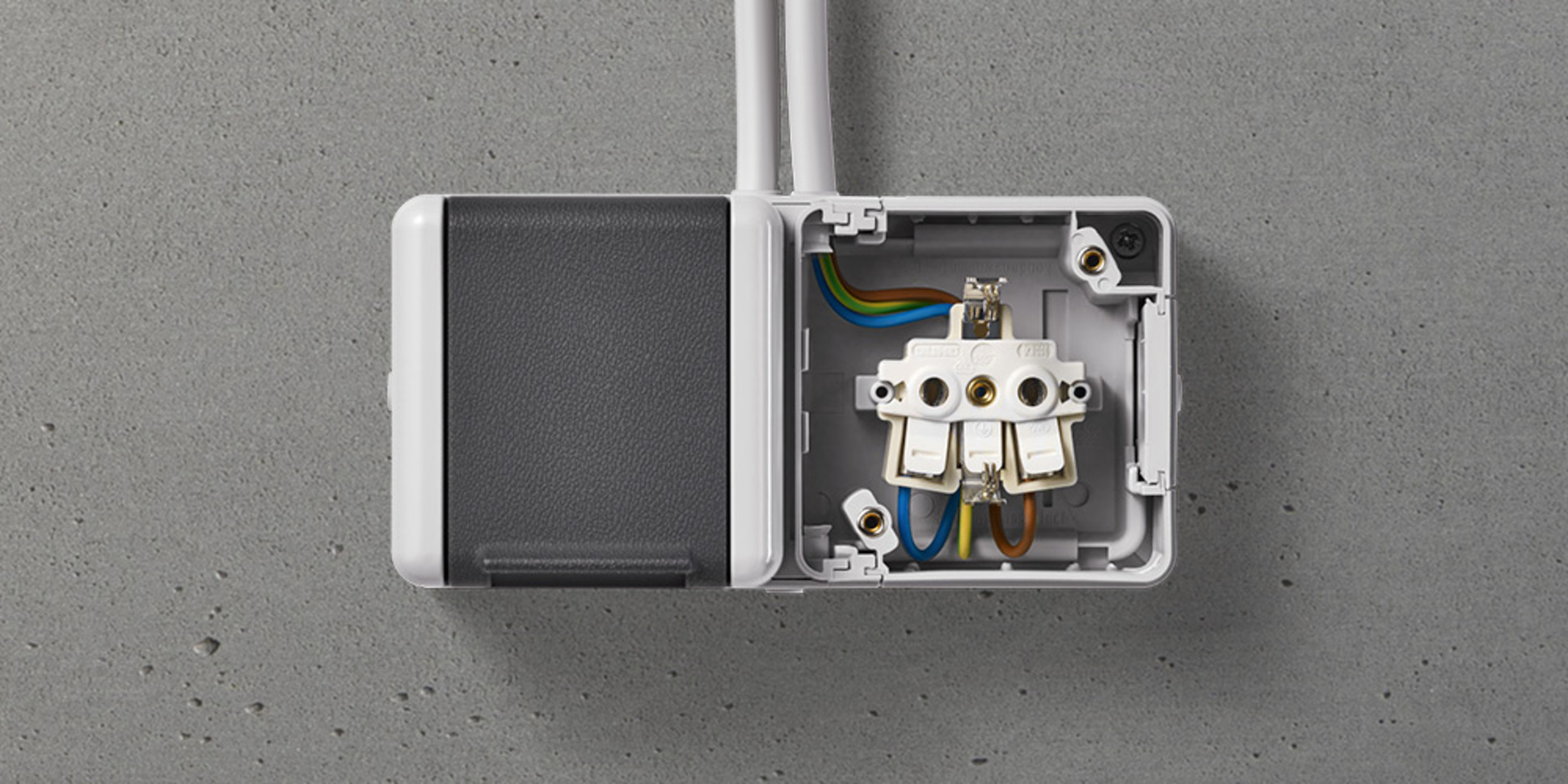 Doppelsteckdose mit Trennsteg bei Wendl Elektrotechnik in Weißenburg